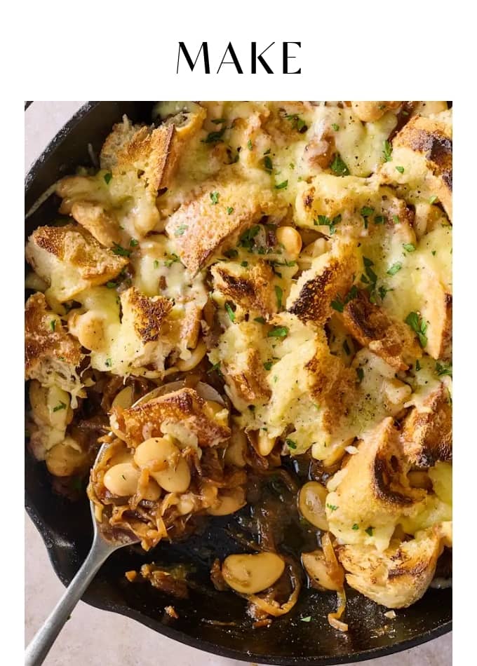 Make French Onion White Beans