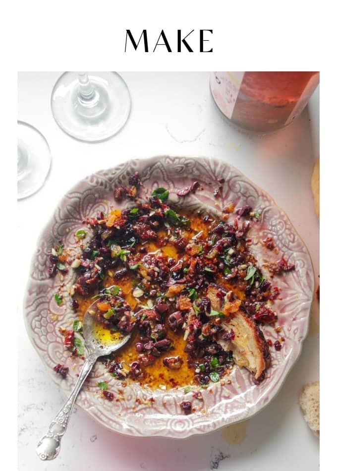 Make Cranberry & Sundried Tomato Date Night Bread Dipping Oil