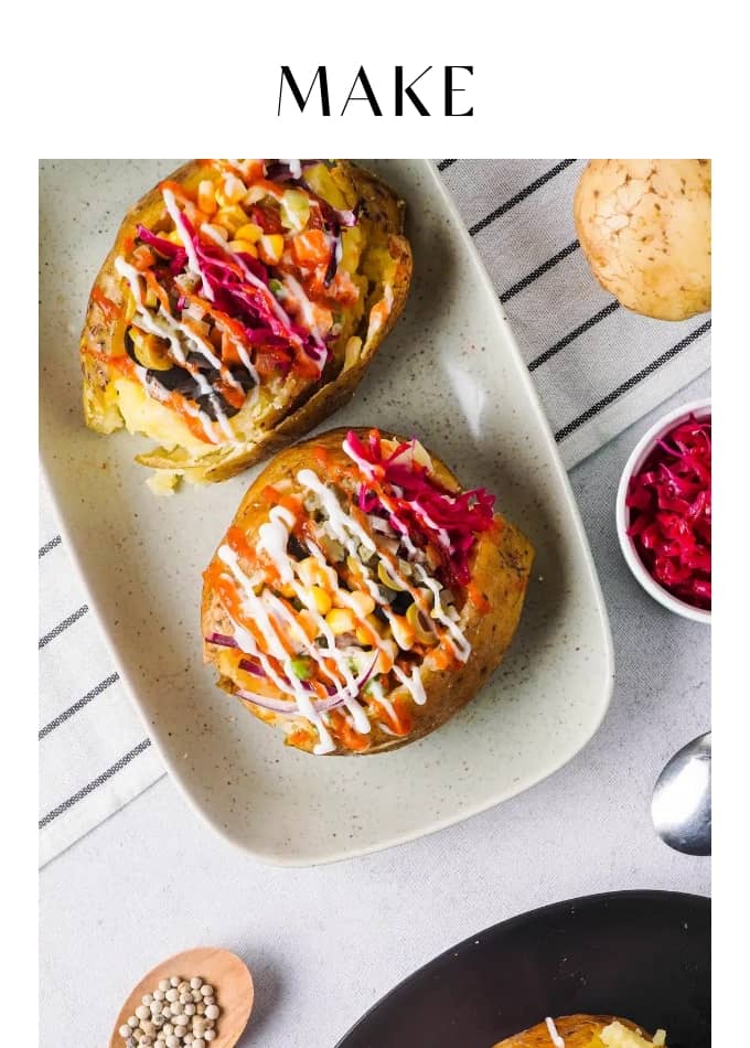 Make Simple Turkish Baked Potatoes