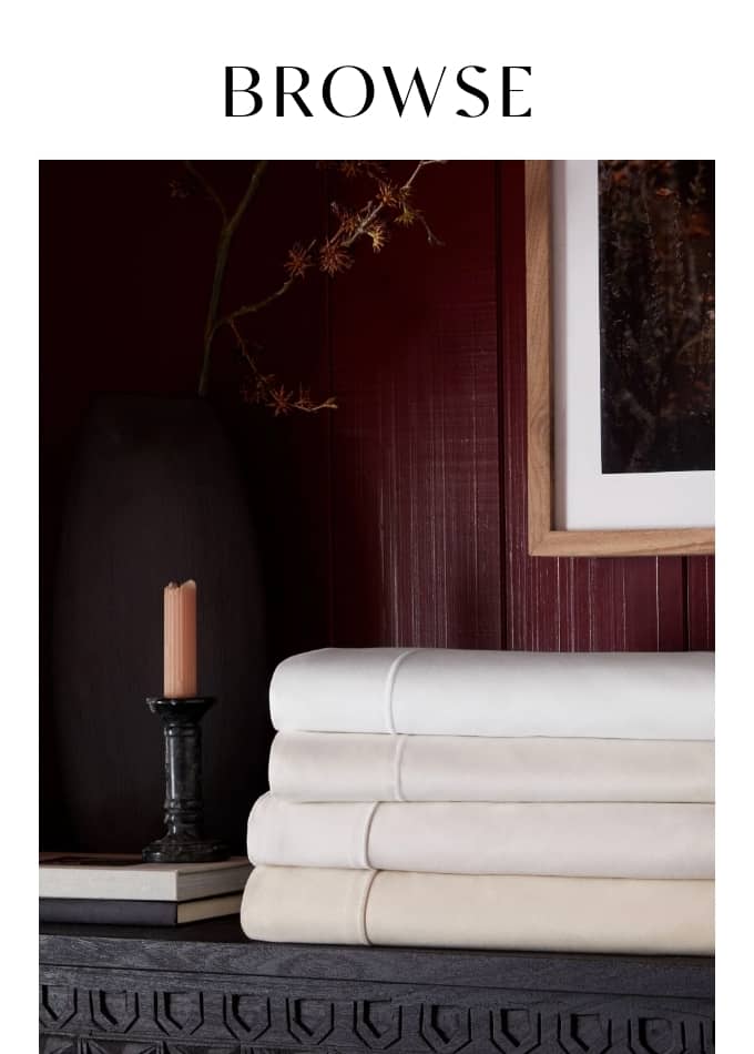 Browse Luxury Sheets and Bedding Brands