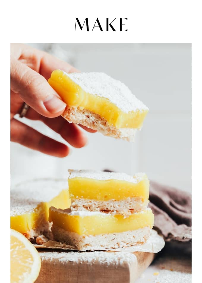 Make Vegan Gluten-Free Lemon Bars