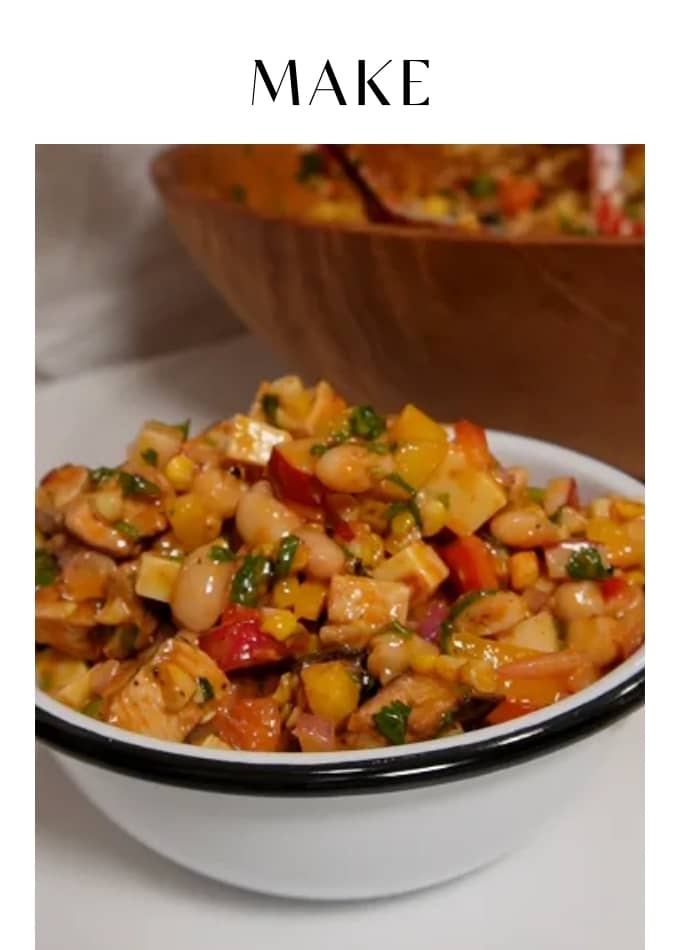 Make Buffalo Chicken Dense Bean Salad