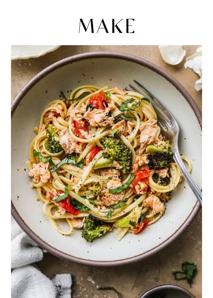 Make Baked Salmon Pasta