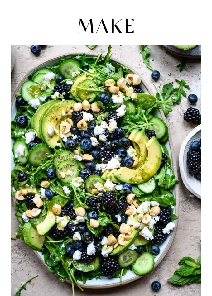 Make Blackberry Avocado And Arugula Salad
