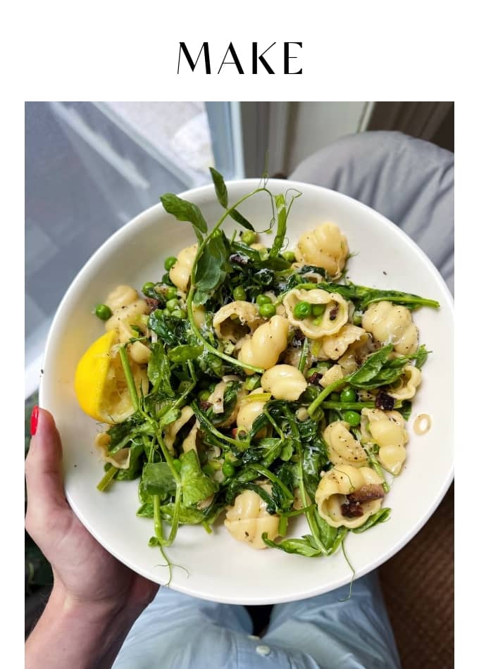Make Spring Pasta with Peppered Peas