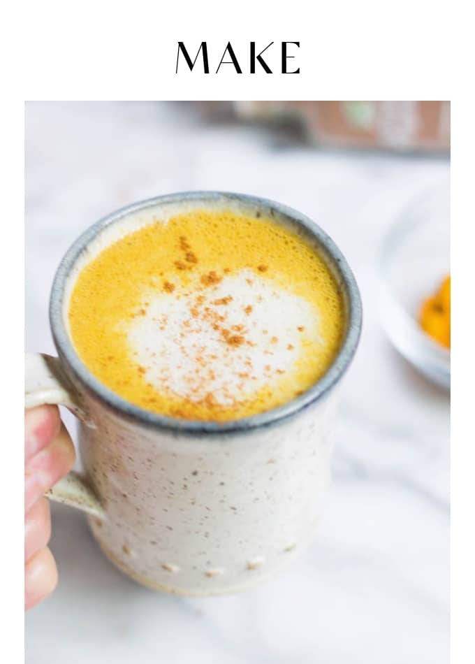 Make a pumpkin spice turmeric latte