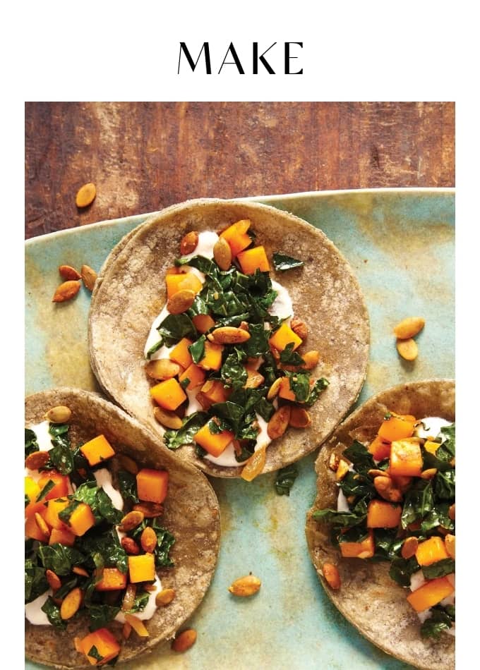 Make Butternut Squash, Kale, and Crunchy Pepitas Taco