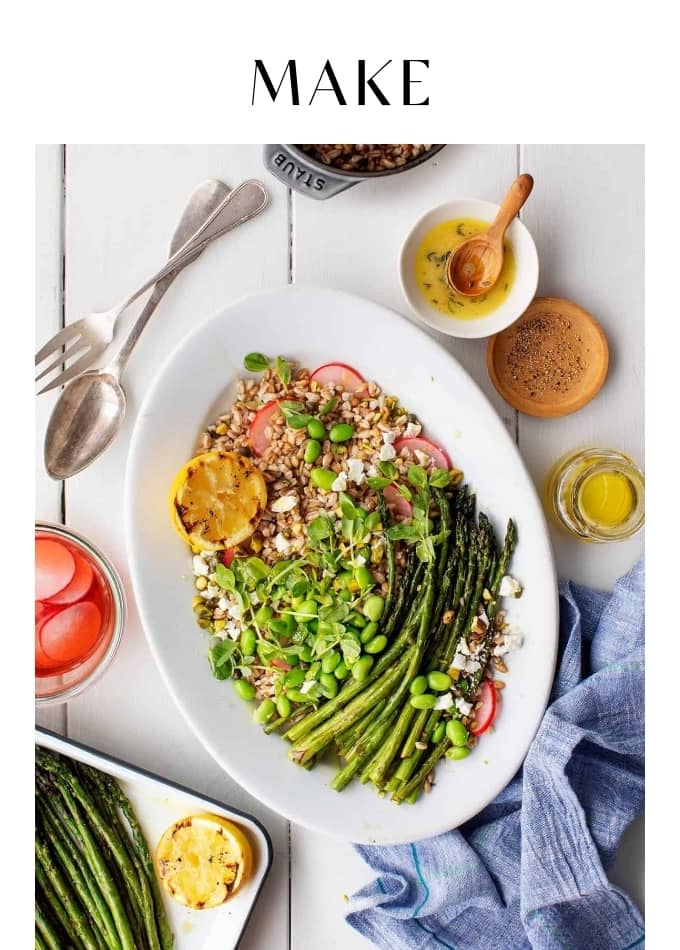 Make Grilled Asparagus Farro Salad