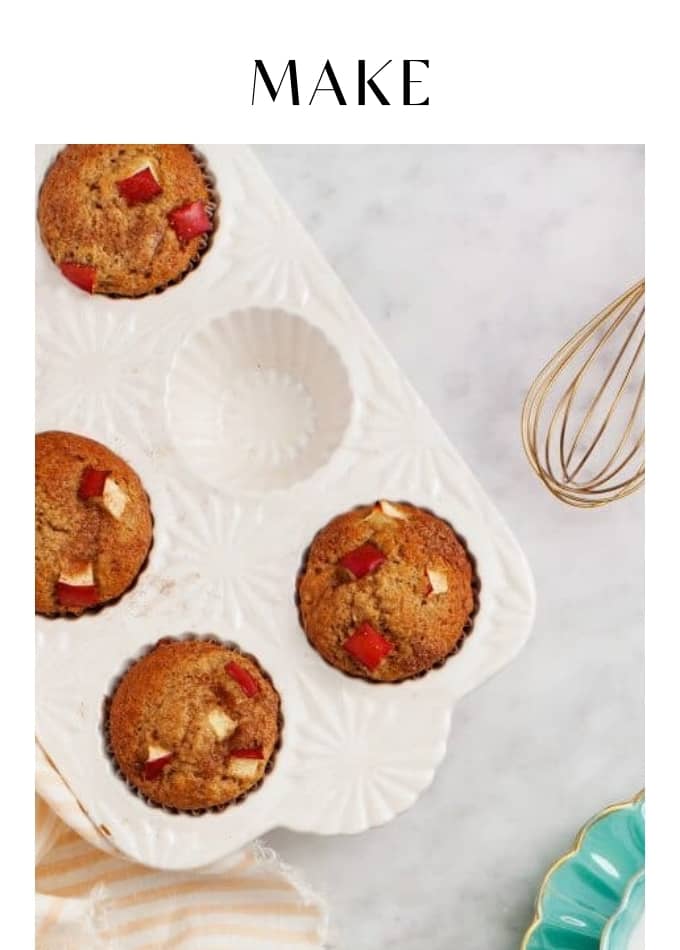 Make Healthy Apple Cinnamon Muffins