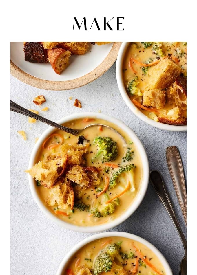Make Broccoli Cheddar Soup
