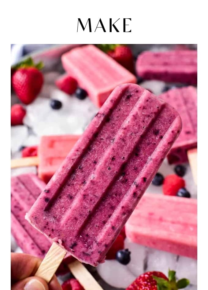 Make Fruit Smoothie Popsicles