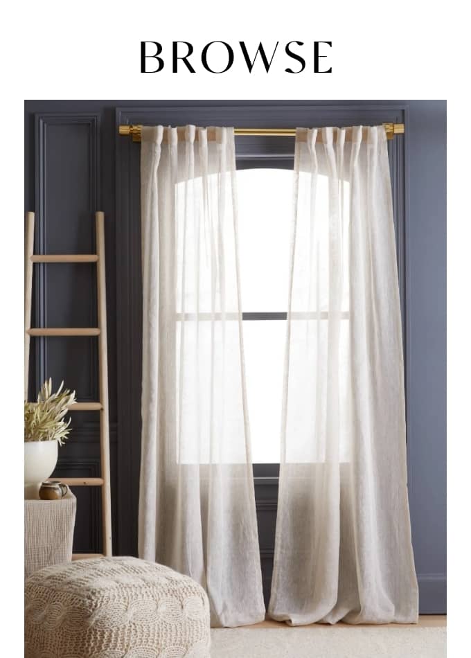 Browse Linen Curtains and Drapes 
