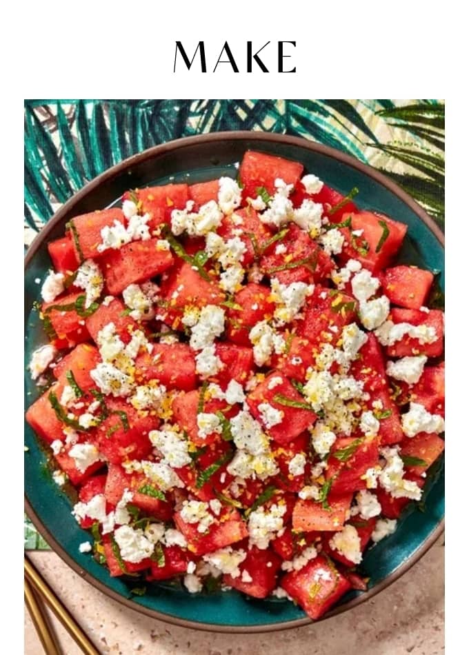 Make Watermelon Feta Mint Salad