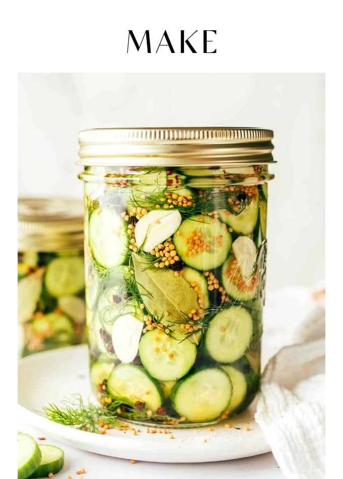 Make Simple Refrigerator Pickles