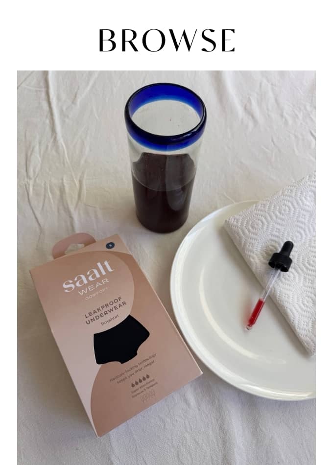 Browse Nontoxic Period Underwear Without PFAS