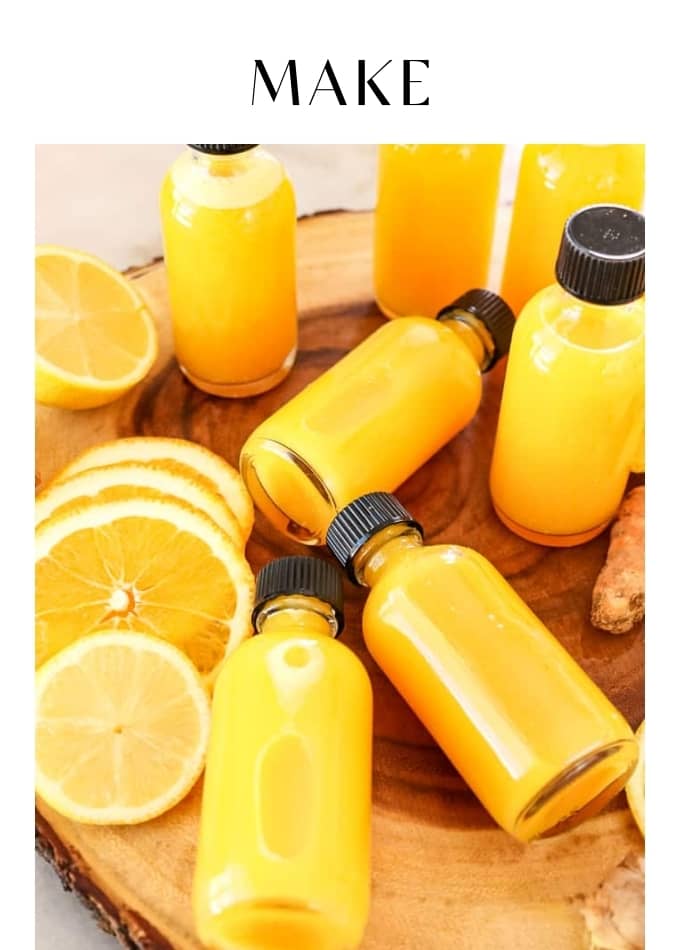 Make Citrus Ginger Immunity Shots