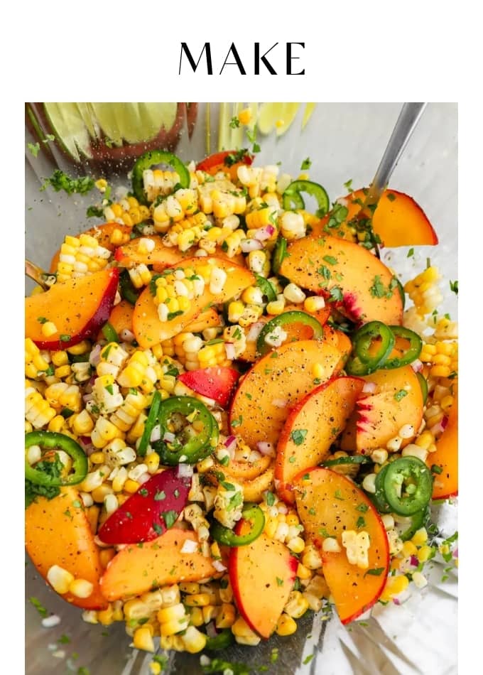 Make Sweet Corn Salad With Peaches