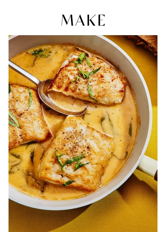 Make Cod with Lemon Butter Sauce