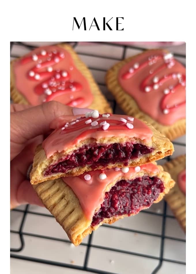 Make Raspberry Protein Pop Tarts