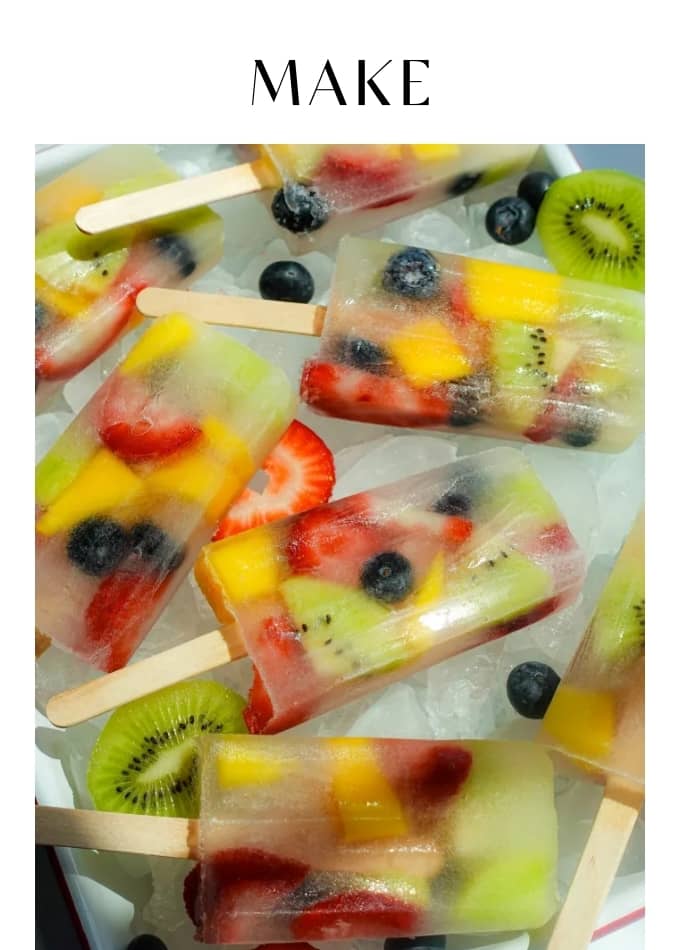 Make Coconut Water Popsicles