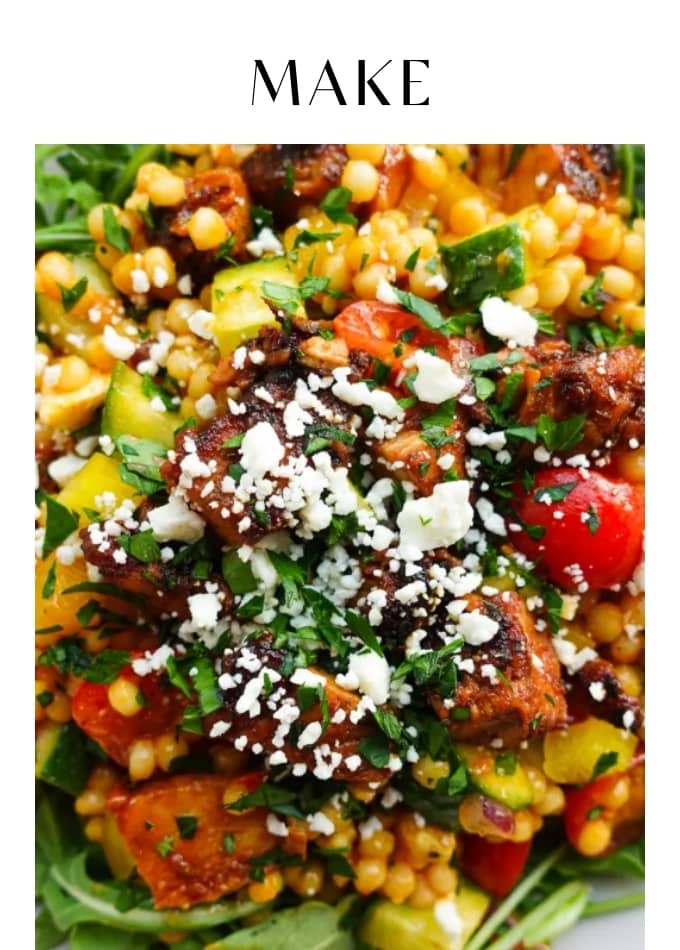 Make Honey Harissa Cous Cous Salad