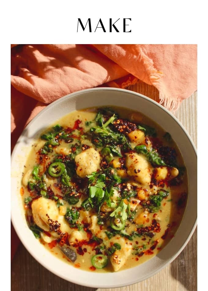 Make Coconut Squash and Dumpling Soup