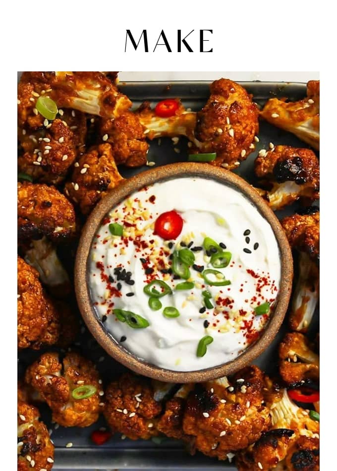 Make Korean Style Cauliflower Wings