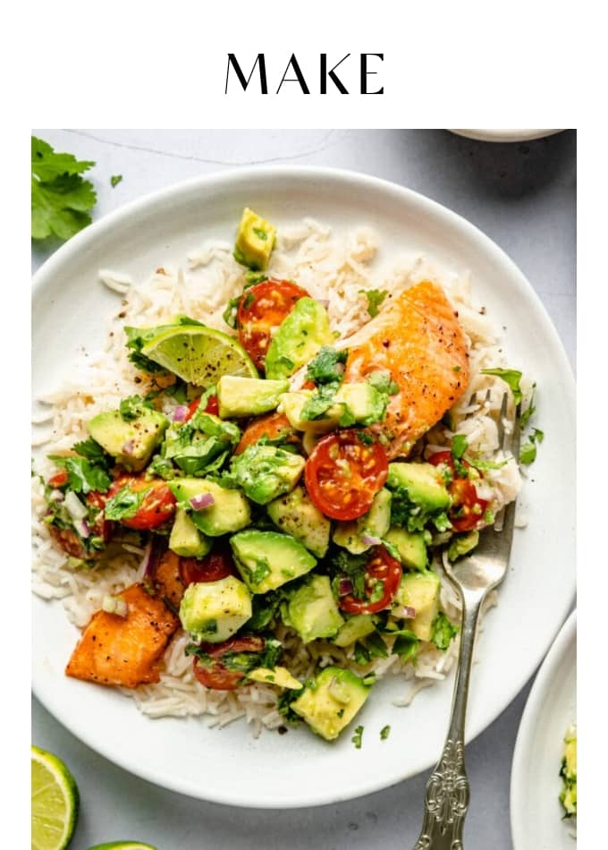 MAKE PAN SEARED SALMON WITH AVOCADO SALSA