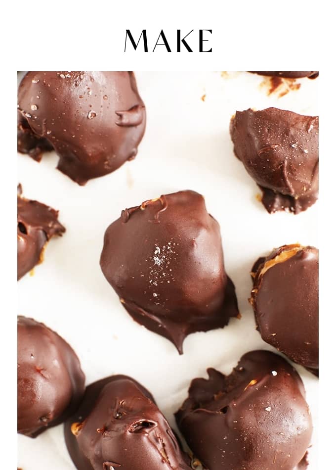 Make Salted Caramel Peanut Butter Truffles