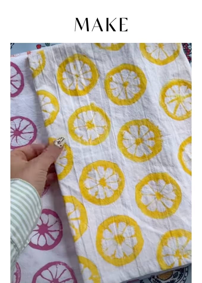 Make DIY Citrus Fruit Towels