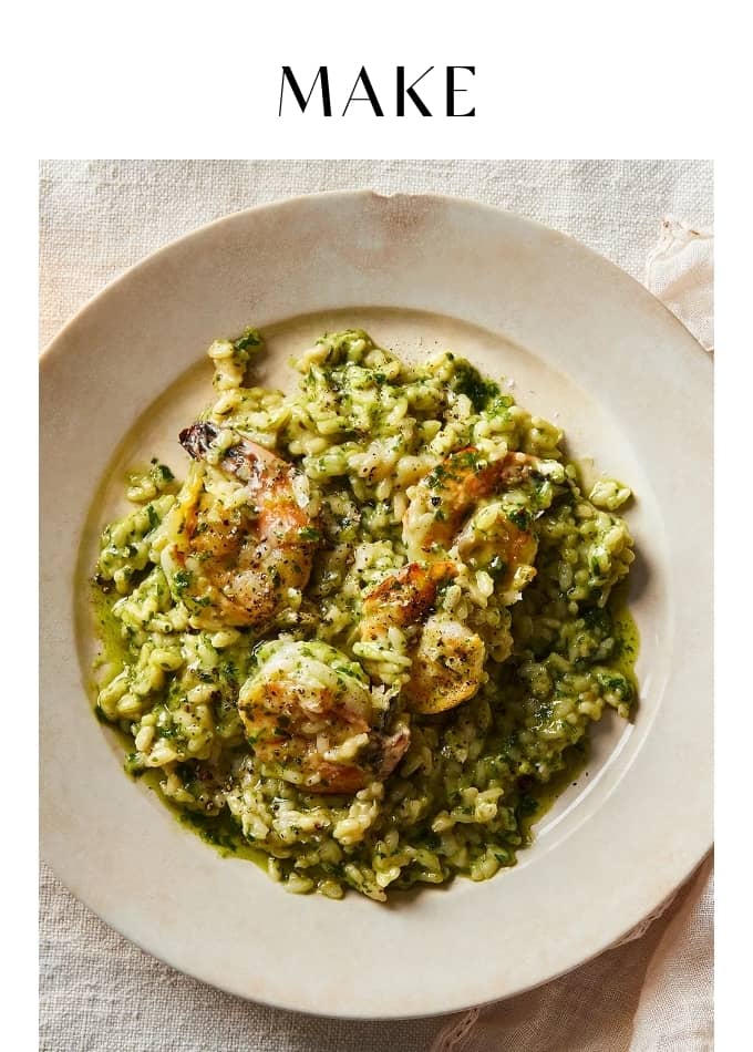 Make Pesto Risotto for One