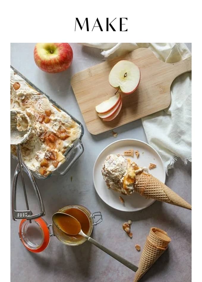 Make Vegan Caramel Apple Ice Cream