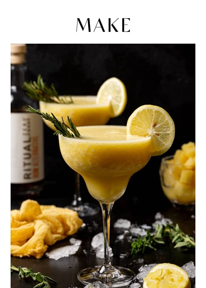Make Frozen Pineapple margarita mocktail