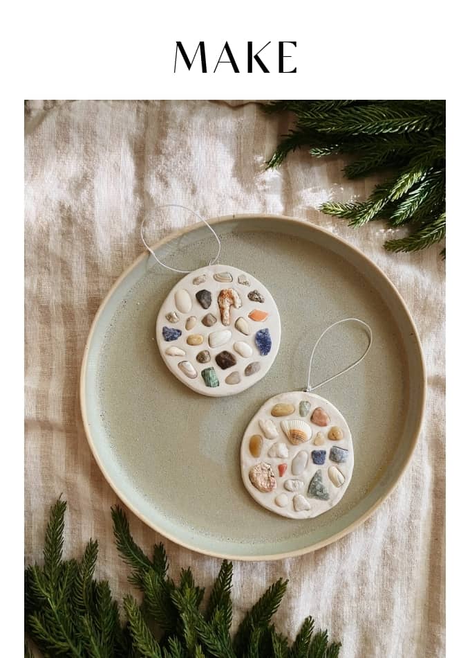 Make DIY Shell Mosaic Ornaments
