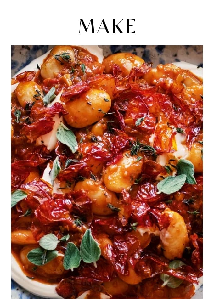 Make Butter beans with roasted cherry tomatoes