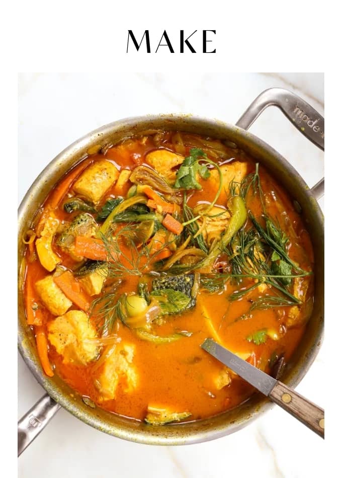 Make Coconut Simmered Salmon