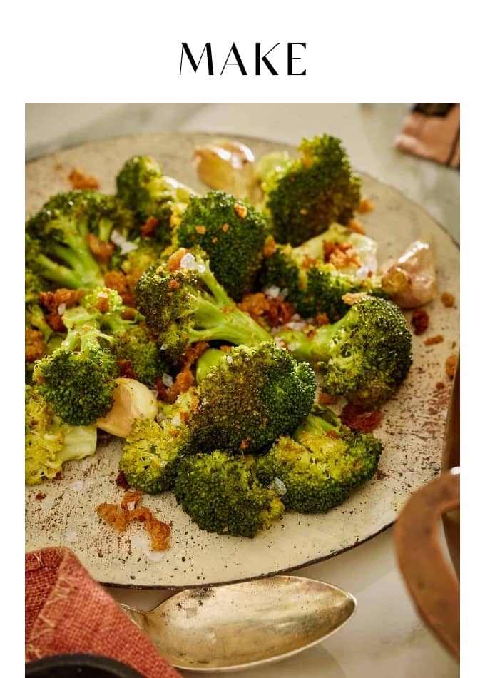 Make Brown Butter Roasted Garlic Broccoli