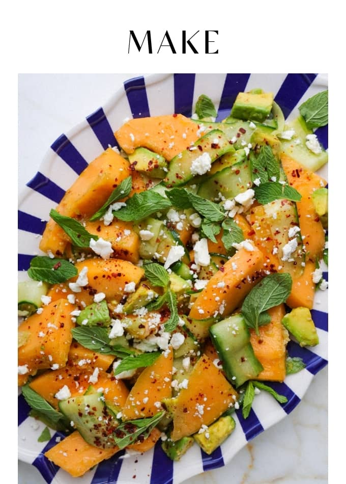 Make Cucumber Melon Salad