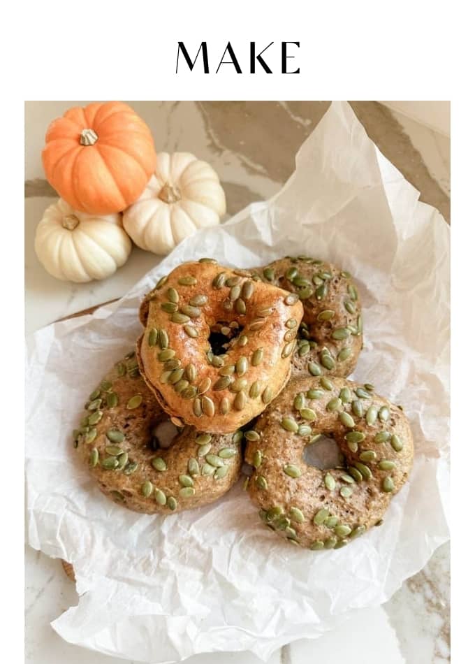 Make Pumpkin Bagels 