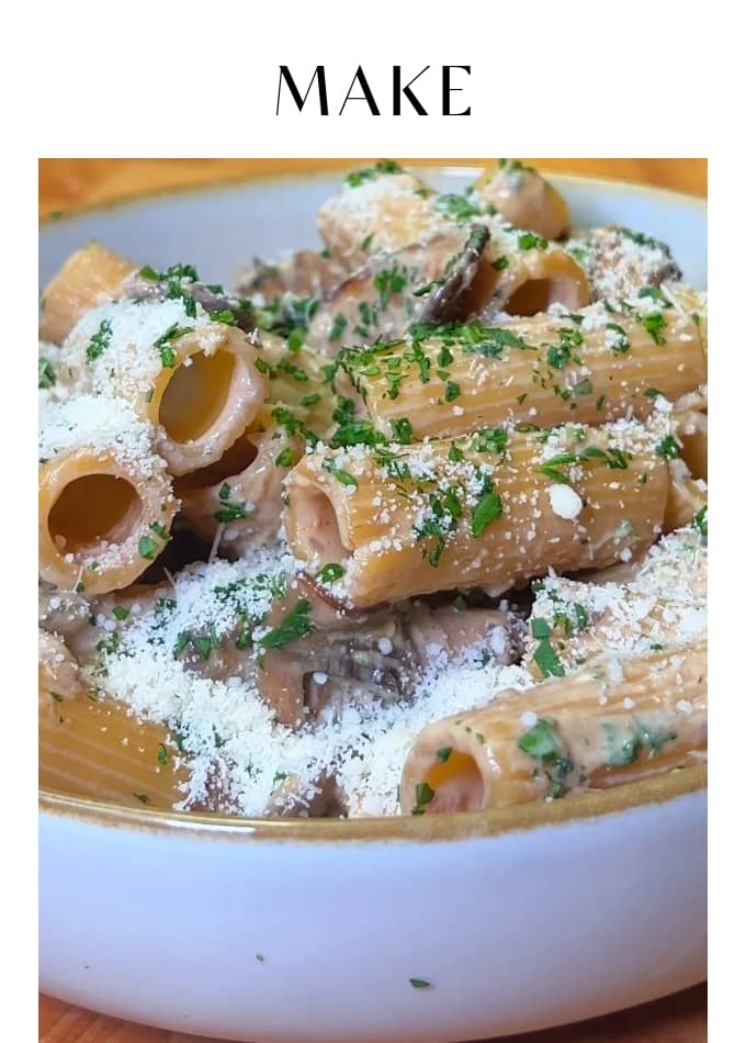Make Creamy Mushroom Pasta