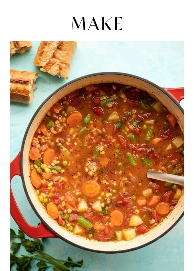 Make Vegetable Barley Soup