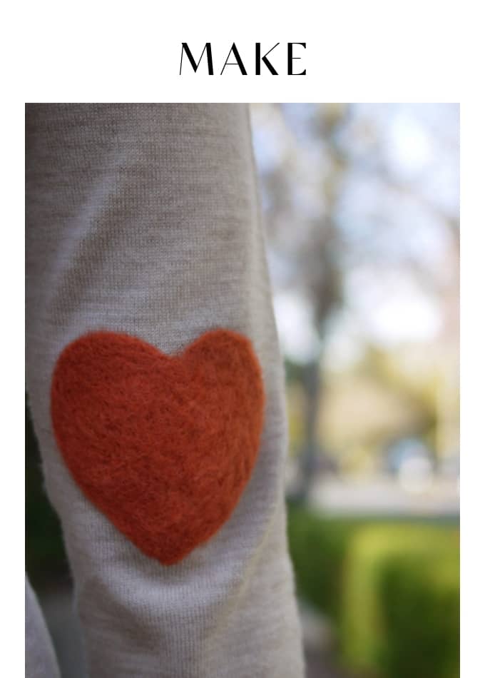 Make DIY Heart Elbow Patches