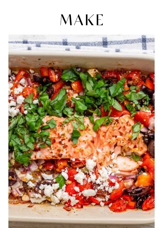 Make Baked Feta Salmon 