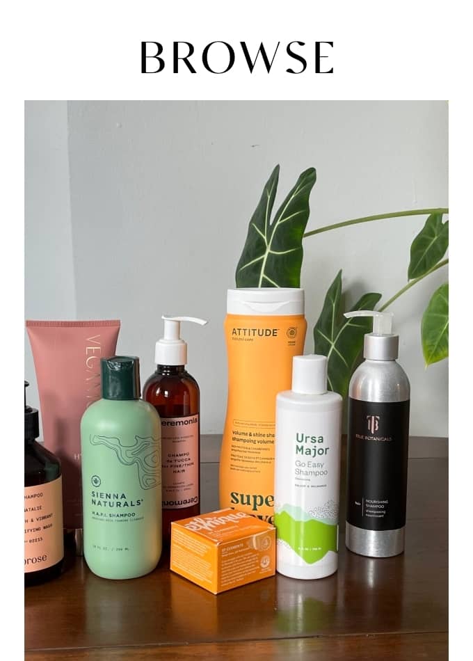 Browse Nontoxic Shampoos Without Harmful Chemicals