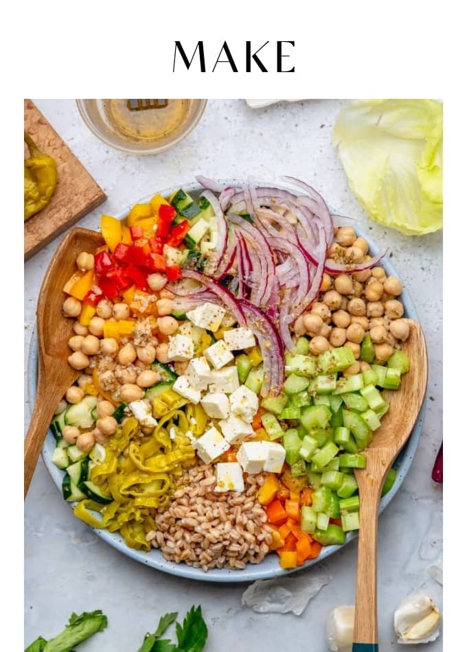 Make Mediterranean-Style Chopped Salad with Oregano Vinaigrette