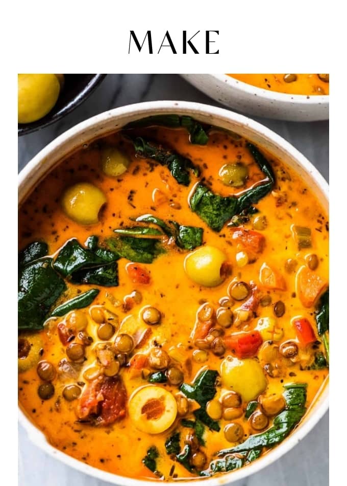 Make Tomato Lentil Soup With Olives