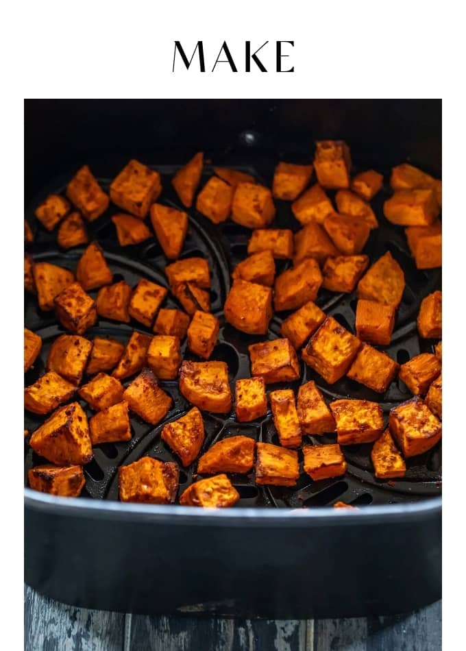 Make Air Fryer Baked Sweet Potatoes