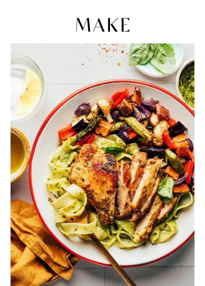 Make Pesto Baked Chicken Thighs