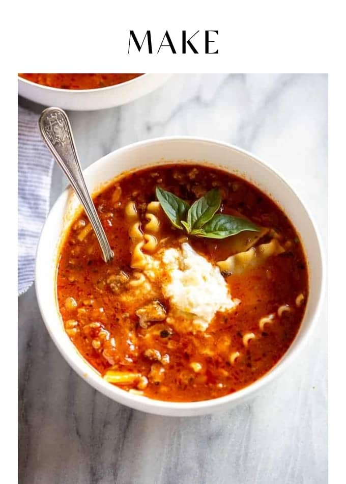 Make Lasagna Soup
