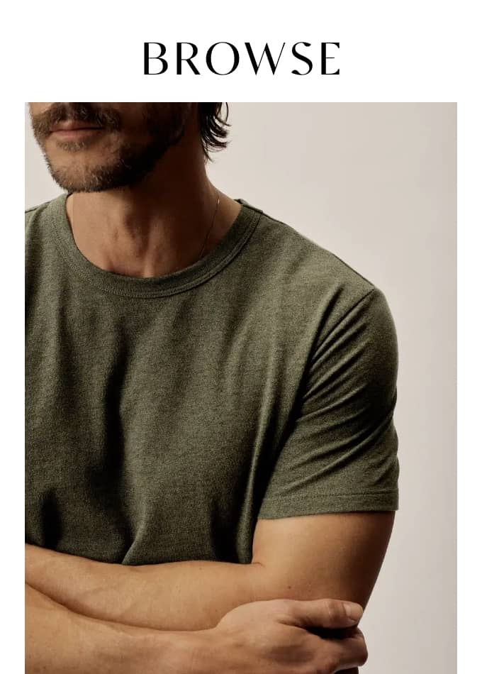 Browse Sustainable Men's Clothing Brands